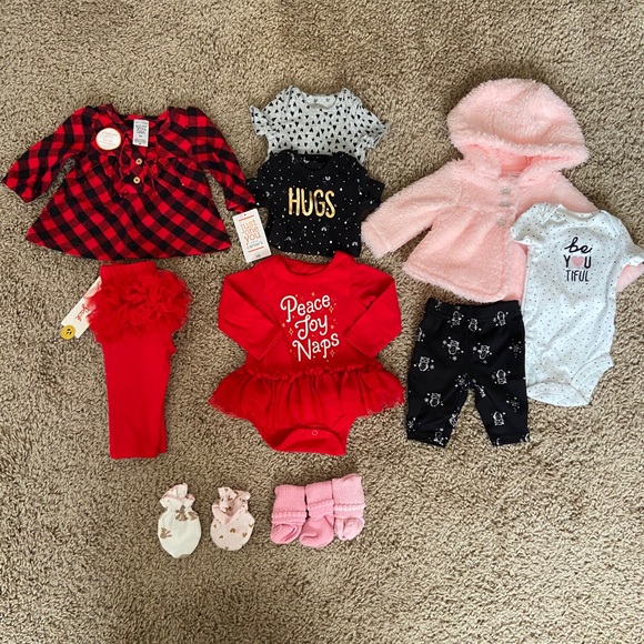 Carter's Other - Newborn Baby Girl Clothes Bundle